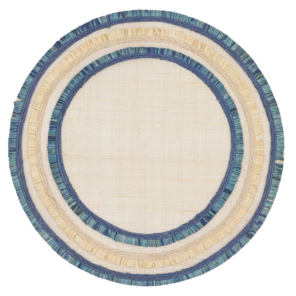 Ruffle Edge Straw Placemat (set of 4)